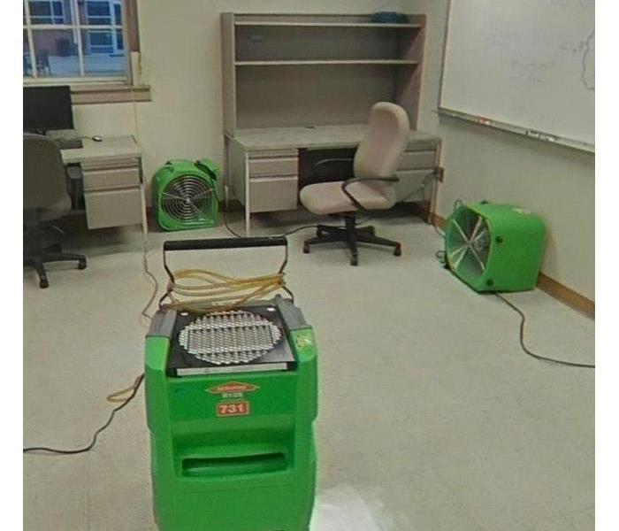 Photo of equipment in corner of an office/classroom at Auburn University
